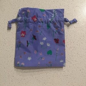 baggu pouch purple wildflowers